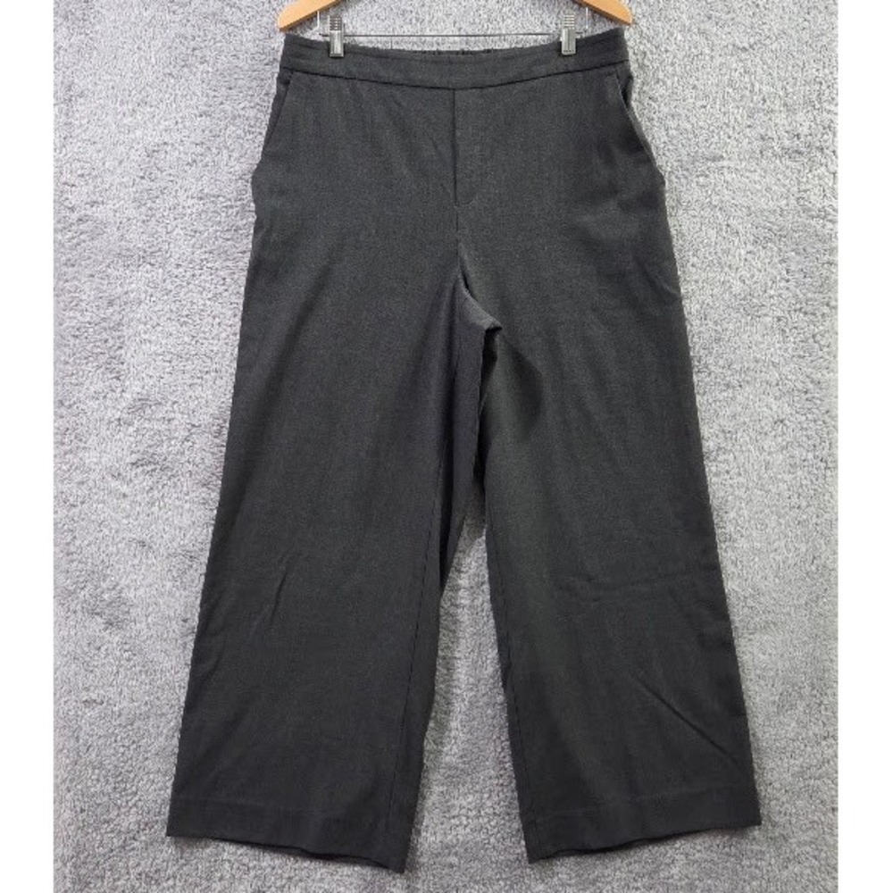 Banana Republic Factory Hayden Gray Wide Leg Pull On Pants Size 14 Pockets NWOT